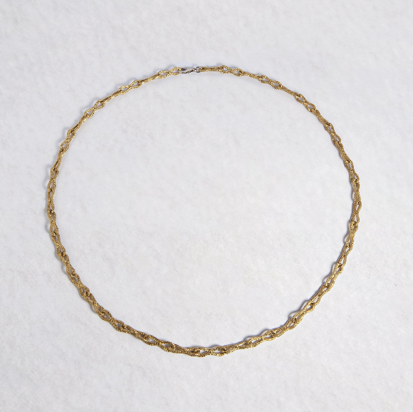 2 Catene In Ottone Finite, Bronzo Antico, 46,5 Cm, Maglie 1,5x2 Mm, Per Gioielli Fai Da Te