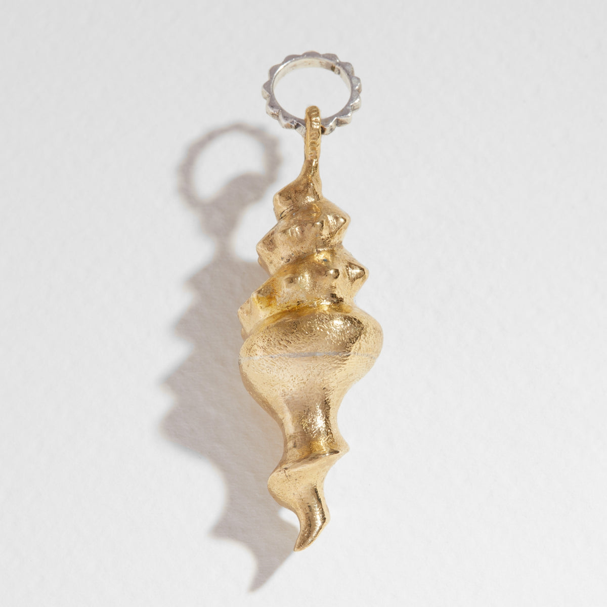 Pendentif Coquillage En Or 18Kt Jaune - Neuf Avec Étiquettes - Bijou Femme Fabriqué En Italie